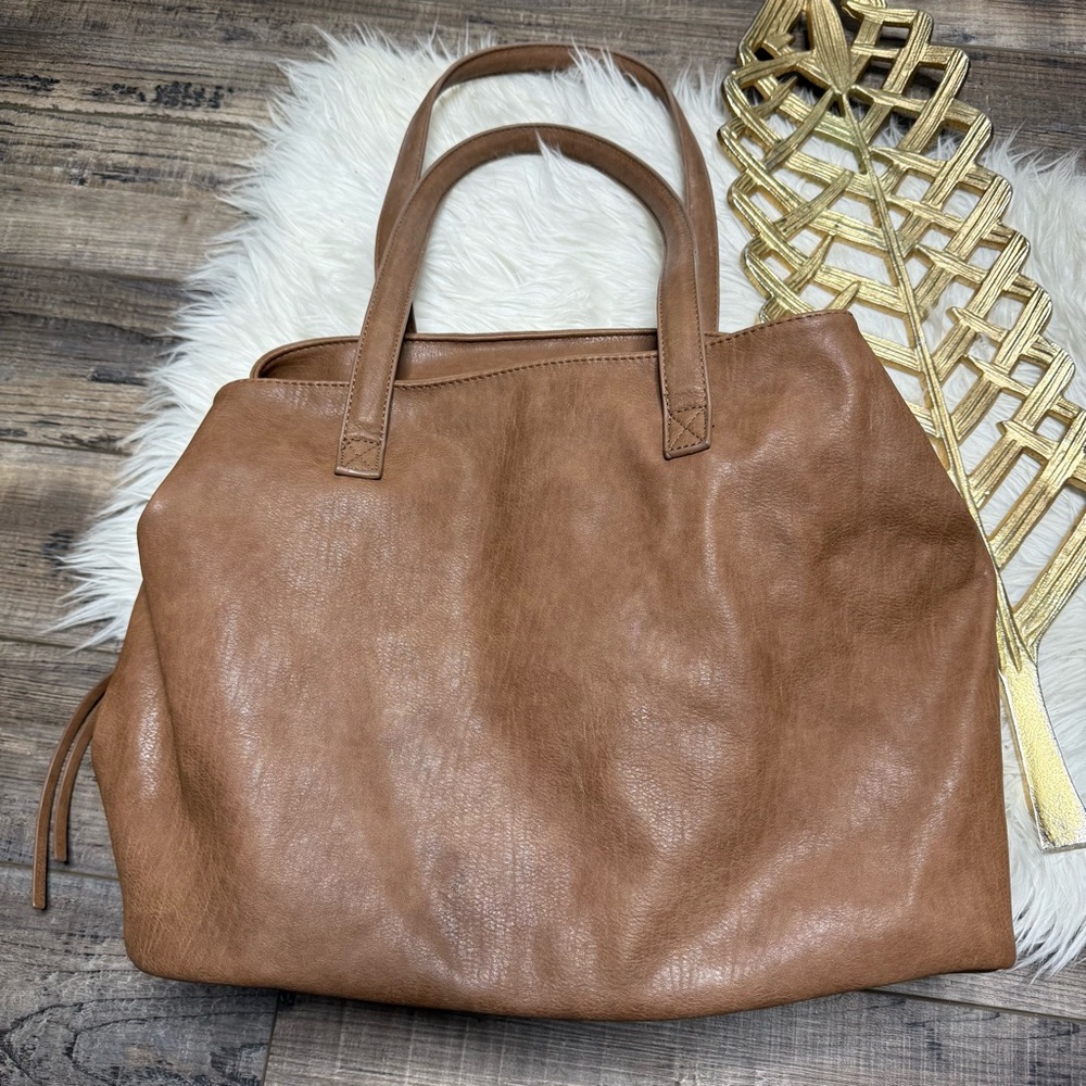 Anthropologie Antik Kraft Brown Handle Purse